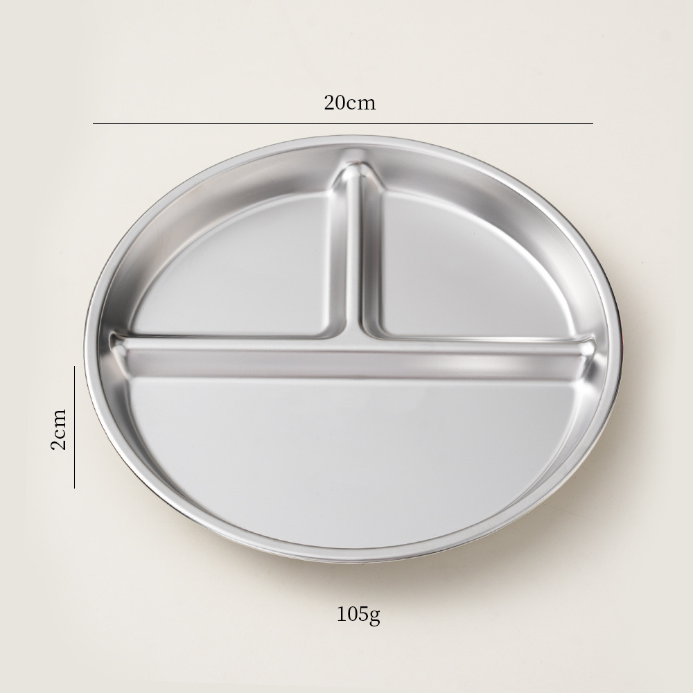 Silver 304 childrens plate