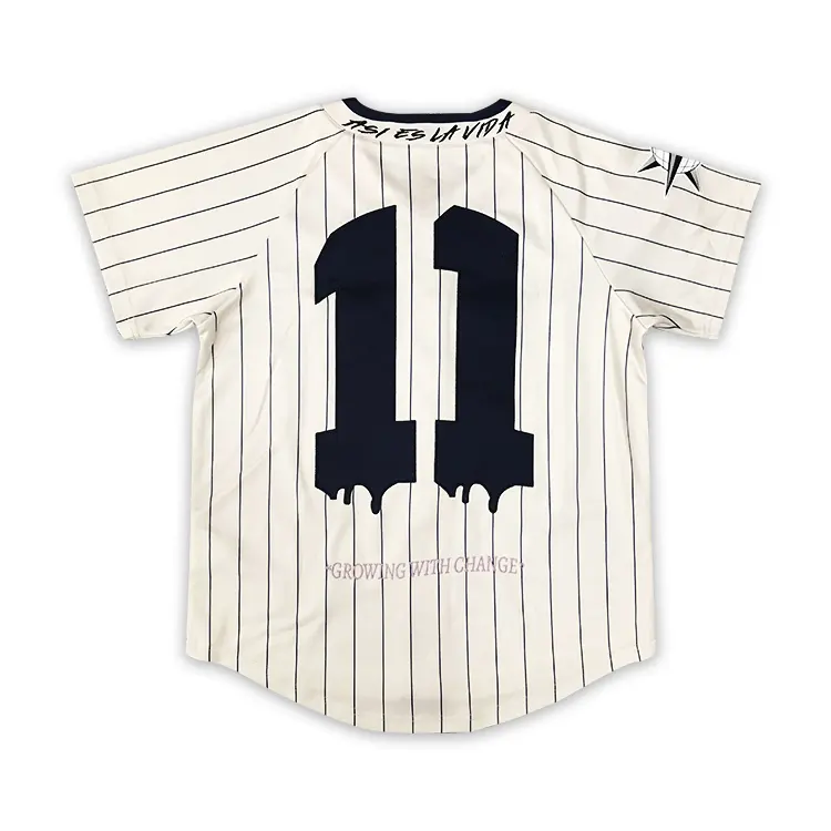 Groothandel Mode Streep Sublimatie Custom Honkbal Jerseys Geborduurd Goedkope Honkbal Jerseys