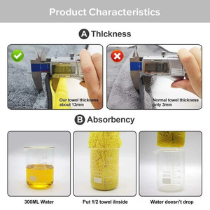 High Quality Double Sided Microfiber Cleaning <strong>Towel</strong> 40*60 Quick Dry Two-in-One Car Kitchen Washing <strong>Towel</strong> Made of Polyester - Product Image 6