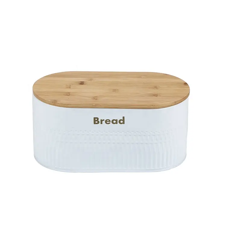 Contenitore per il pane in metallo di alta qualità di alta qualità di fabbrica contenitore per il pane bianco per l'organizzazione della cucina