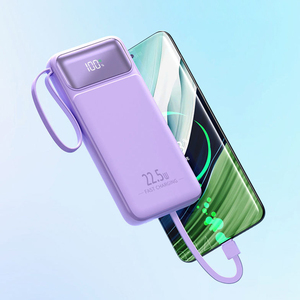 Custom Portable 100000mAh Power Bank Type C Cable High Capacity Fast Charging Mini Power Station Mobile <strong>Devices</strong> 22.5W <strong>Output</strong>