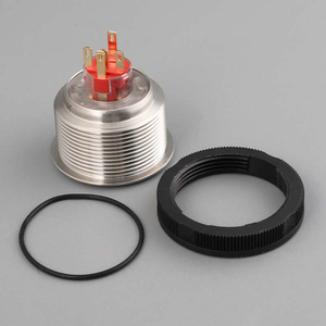 HBAN 35mm 304 paslanmaz çelik halka ledli basmalı düğme anahtarı | IP67 ISO CE endüstriyel otomasyon için sertifikalı, darbeye dayanıklı - Product Image 3