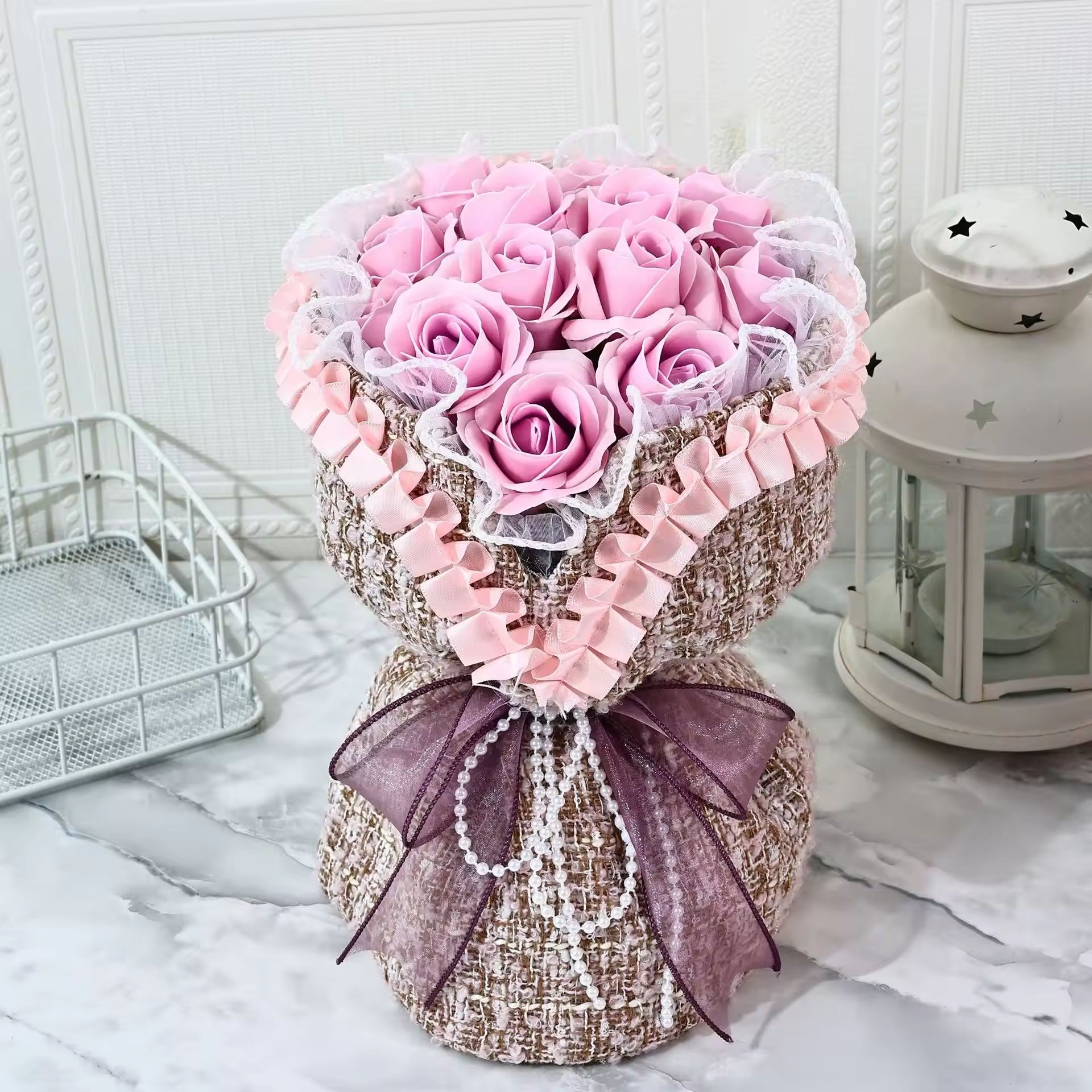 ช่อดอกกุหลาบสีชมพู 2