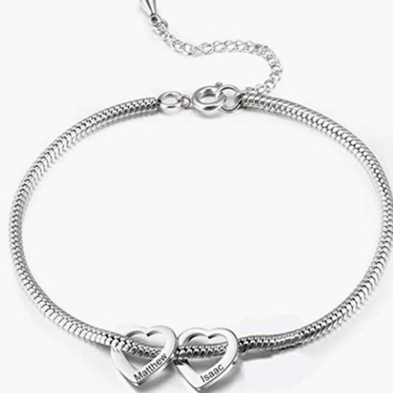 Couleur argent 2 en forme de coeur