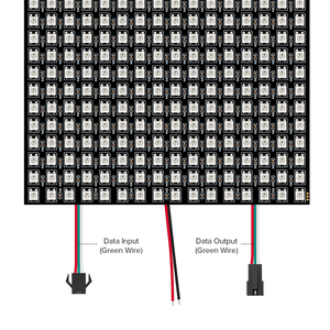 WS2812B RGB светодиодный экран 8x8 16x16 8x32 256 пикселей цифровой гибкий программируемый индивидуально адресуемый полноцветный DC5V - Product Image 4