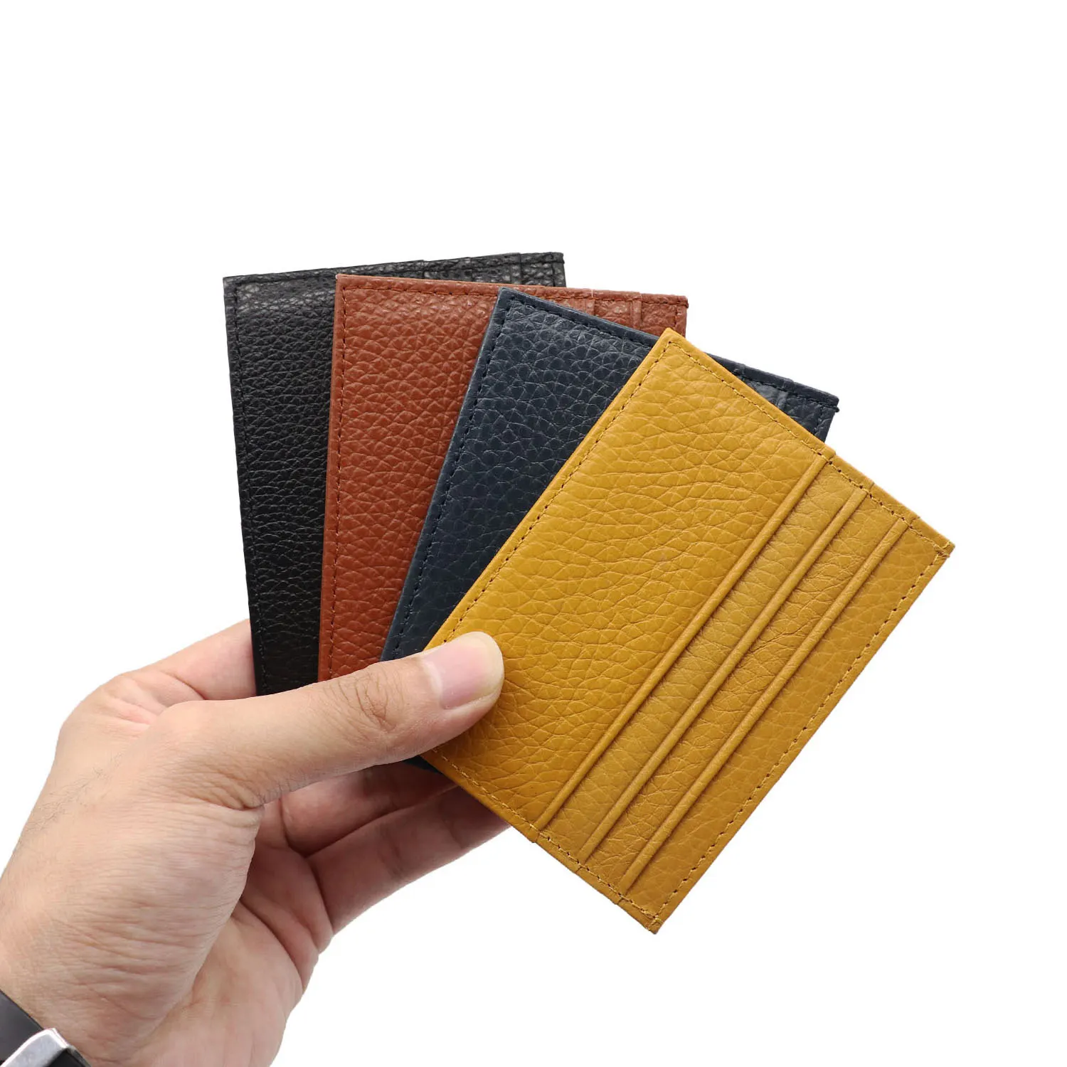 Geschenke schlanke Kreditkarten halter Slim Wallet Leder für Frauen