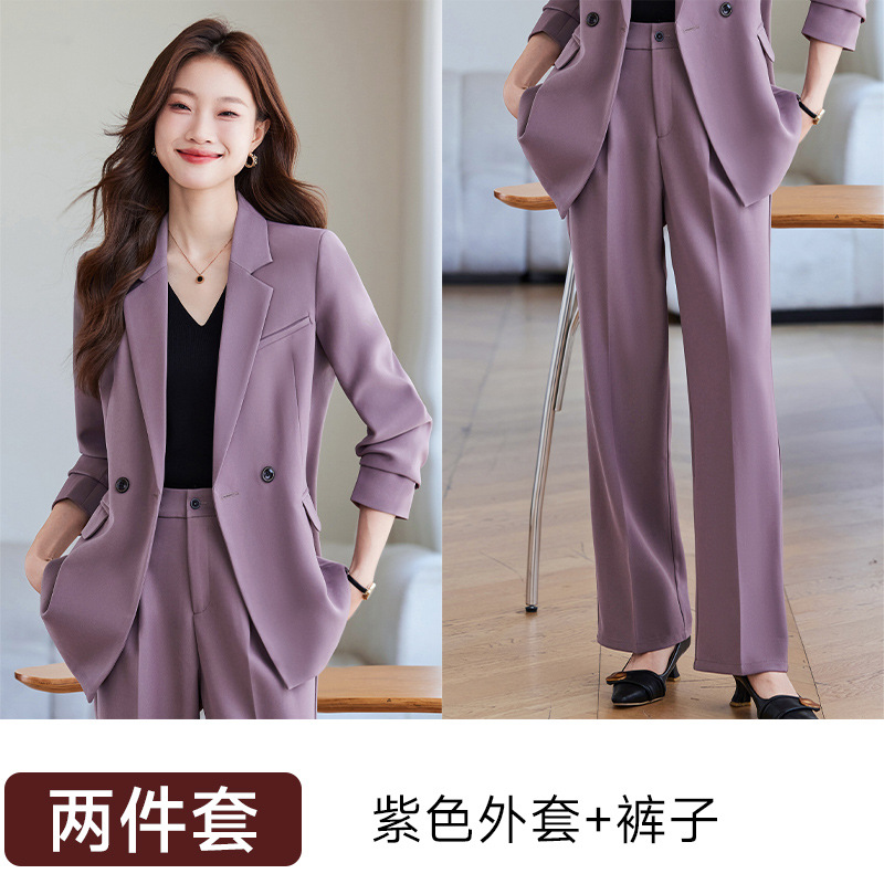 Purple suit pants