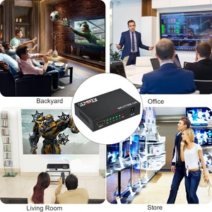 SYONG Source Factory 4K 30Hz <strong>HDMI</strong> Splitter 1 in 2 4 Out 1x4 1 <strong>Computer</strong> 4 Monitor + Power Adapter 1 in 4 Out <strong>HDMI</strong> Spliter