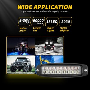 <strong>12V</strong> <strong>LED</strong> Universal Spotlight White Yellow Dual Color Car <strong>4WD</strong> <strong>Led</strong> Driving Work Fog Light Bar for Motorcycle Offroad 4x4 Boat - Product Image 6