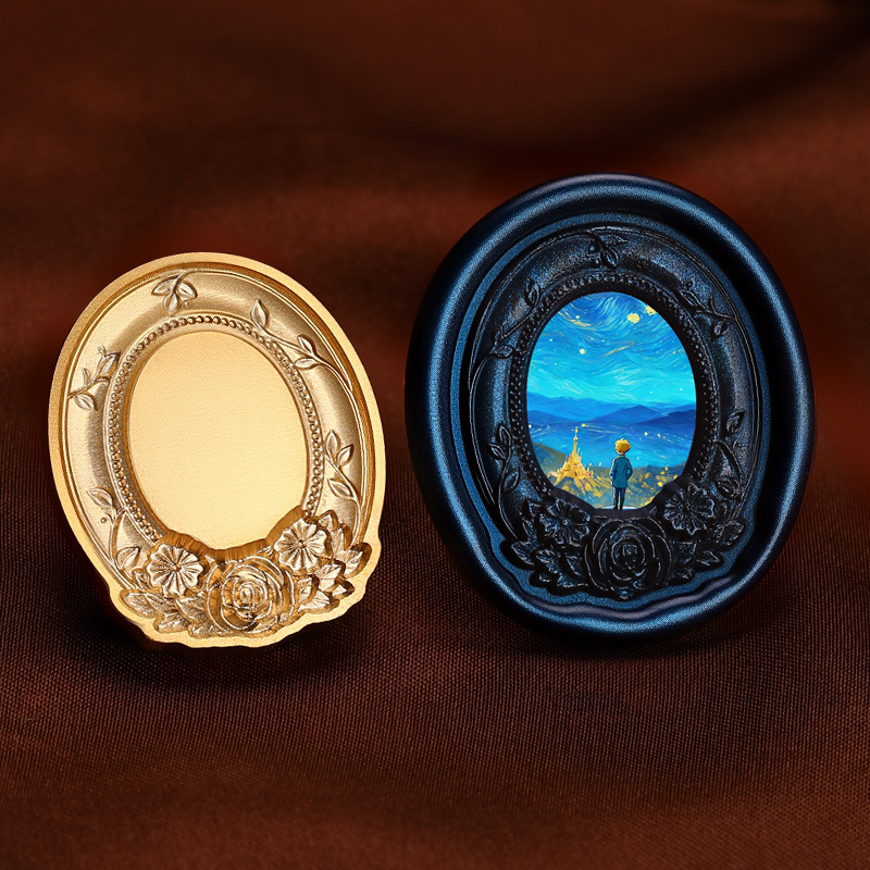 Cadre photo rétro 08 (relief irrégulier 35 découpes, 28,6 mm x 34,4 mm)