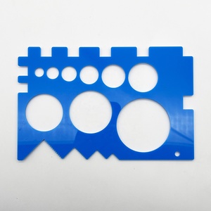 Trung Quốc nhà máy biểu tượng tùy chỉnh nhựa đa chức năng tấm đo vít đường kính chủ đề Pitch Gauge Cai Trị - Product Image 6