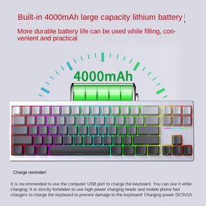 Aluminium Wireless 70keys TKL Mechanical <strong>Keyboard</strong>, 65 Percent Metal <strong>Keyboard</strong> Hot Swappable Custom RGB <strong>Keyboard</strong> for <strong>Mac</strong> Win - Product Image 5