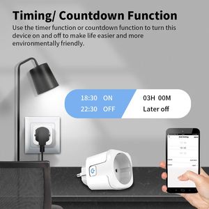 Tuya presa intelligente WiFi 16A EU Plug supporta la presa del Timer del Monitor di alimentazione per il controllo vocale dell'app Tuya Smart Life per Google Home Alexa - Product Image 4