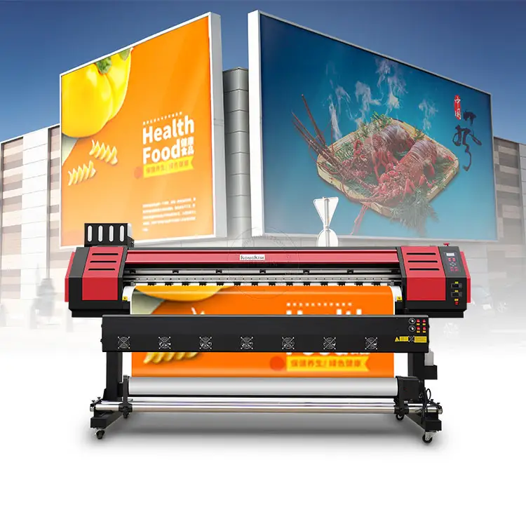 Impresora industrial de vinilo de gran formato Impresora ecológica solvente Publicidad al aire libre con cabezales de impresión I3200 DX5 XP600