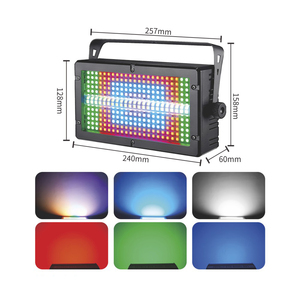 Drahtlose Steuerung 60W Mini LED Strobe RGBW 4 in1 48 Partition DMX Super helle DMX Dj Wasch stange Strobe Stage Lighting