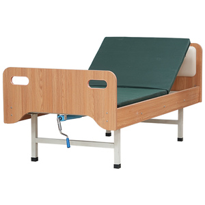 Удобная одноколенчатая наклонная медицинская кровать, деревянная Больничная койка для пациентов для медицинских учреждений - Product Image 3