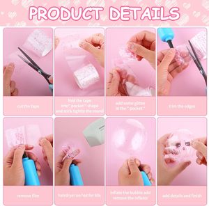 2 Cuộn Lấp Lánh Nano Băng Bong Bóng Kit Băng Hai Mặt Nano Bong Bóng Băng Với Long Lanh Và Biểu Tượng Cảm Xúc Dán Giá Rẻ Cho Người Lớn - Product Image 3