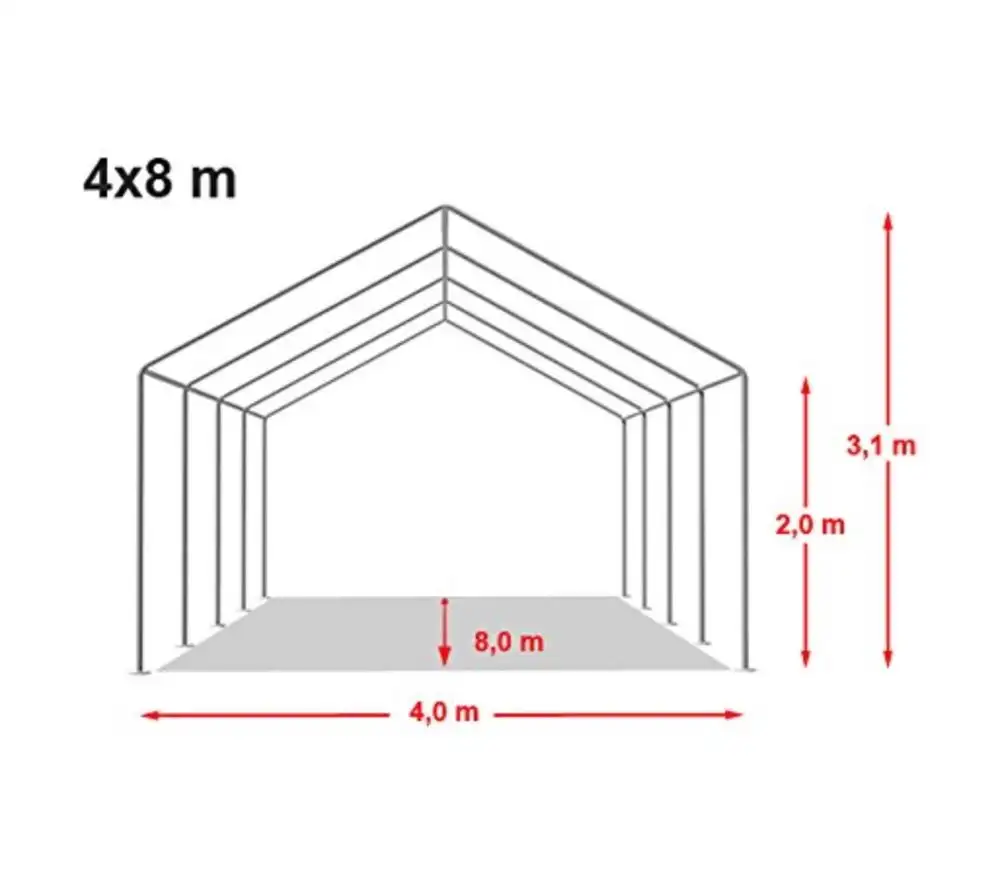 4x8M Festzelt Party Zelt für Hochzeits veranstaltung