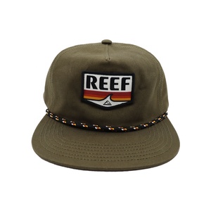 Customized Logo Green Trucker Rope Hat Strap Cap Classic Pre Curved Snapback and <strong>rainbow</strong> in the Cap Embroidery Baseball Cap - Product Image 5