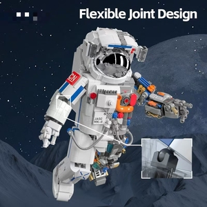 宇宙飛行士ロケットスペースドーングローブサイエンスフィクションモデルデコレーションクリエイティブビルディングブロックセットキッズボーイズ用教育玩具