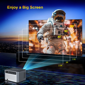 XNANO X3 PRO fabrika Mini projektör 4k projektör Android 10 akıllı Bluetooth Wi-fi yüksek lümen film Mini Proyector - Product Image 4