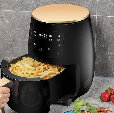 Electrodomésticos de cocina de 4,5 l, Control Digital, sin aceite, freidora de aire, oferta