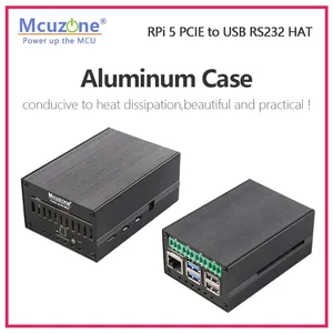 MP4232 Raspberry Pi 5 PCIE a USB RS232 HAT con 3 * USB2.0 Driver Free Custom Case-Componentes electrónicos