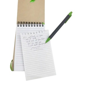 Small MOQ Recycled Kraft Pocket Size Mini <strong>Notepad</strong> Hand <strong>Notebook</strong> Spiral <strong>Notepad</strong> With Pen - Product Image 5