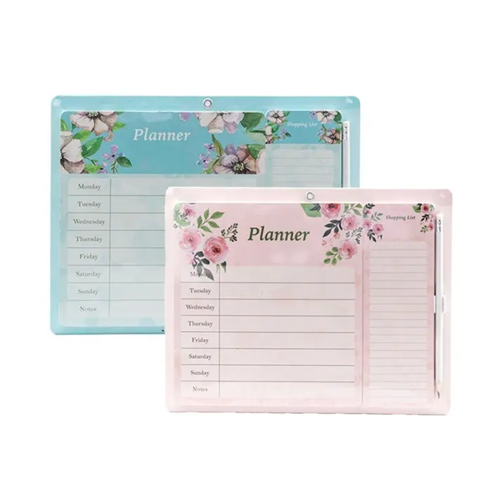 Diary Weekly Planner Monthly Notebook Magnetic Shopping List Board Notepad