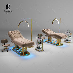 Di alta qualità Spa trattamento riscaldato lettino da massaggio vibrante salone di bellezza medico sedia viso letto elettrico lettino da massaggio - Product Image 5