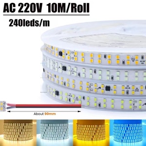 ไม่มีหม้อแปลงไฟฟ้า AC220V 10M/20M/50M ROLL ไฟ LED Strip,ไฟ LED แบบตัดได้, 240LEDS ไฟ LED Strip - Product Image 2