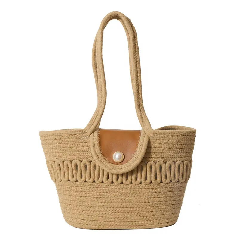 Sympathybag Hollow Out Basket Mercado Filipino Atacado Alta Qualidade Summer Beach Straw Bag