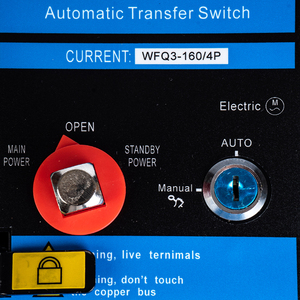 WFQ3-160/4P çift güç otomatik Transfer anahtarı 4 kutuplu PC seviyesi anahtarlama anahtarı - Product Image 5