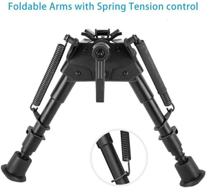 Customizable Swivel <strong>Mount</strong> Hunting Tripod Stand Adjustable Telescoping <strong>Bipods</strong> Extendable Foldable Tactical Tripod - Product Image 4