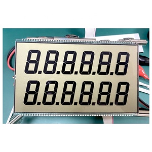 2 Zeilen Reihe 66 Nummern Schalttafel 12-stellige benutzer definierte TN HTN LCD 7-Segment-Kraftstoffspender-Pumpe LCD-Anzeige modul für Gaszähler - Product Image 2