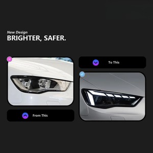 ไฟหน้ารถดัดแปลง A3, สำหรับ Audi 2013-2016 A3ไฟหน้า LED โปรเจคเตอร์เลนส์ไฟหน้า DRL ซีดานแฮทช์แบค S3 - Product Image 3