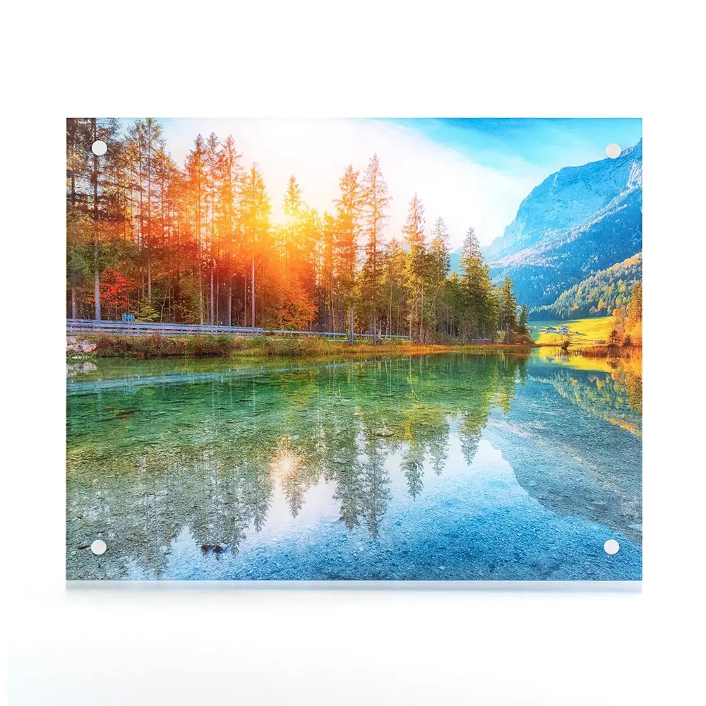 Stampa fotografica personalizzata su vetro acrilico stampa UV moderna decorazione colorata per pareti artistiche