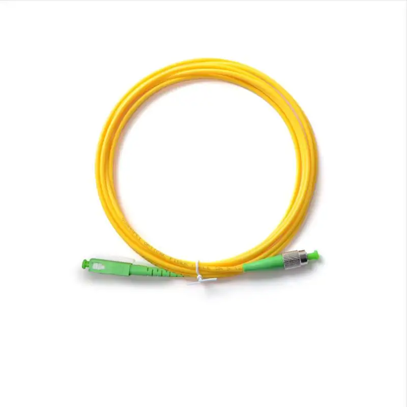Câble de raccordement simplex monomode SC APC-FC APC câbles de cordon de raccordement en fibre optique