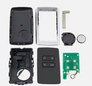 4 düğmeler akıllı araba anahtarı kabuk uzaktan fob anahtar çip ile Renault Megane 4 Renault 5 Talisman için 433Mhz örgülü otomobil parçaları - Product Image 2