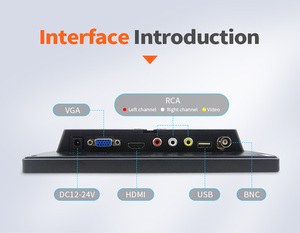 10 Inch HD CMOS <strong>Security</strong> <strong>Monitor</strong> <strong>with</strong> H-DMI <strong>VGA</strong> BNC Interfaces for Wide-Angle Warehouse Surveillance1 and Industrial Automation - Product Image 6