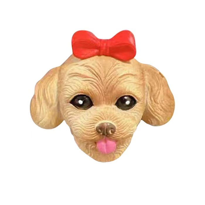 Tête de chien avec nœud papillon
