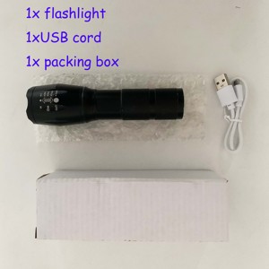 QXMOVING Водонепроницаемый зум USB перезаряжаемый Тактический T6 светодиодный маленький фонарик Power Bank Многофункциональный мощный фонарик