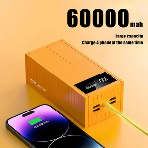 益森60000毫安时储能大容量容器4输出USB 2输入快速充电户外储能