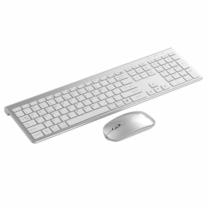 Juego de teclado y ratón inalámbrico recargable multimedia mágico de modo dual delgado de tamaño completo - Product Image 3