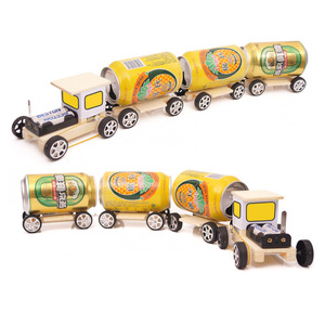 STEM Toy Make Your Own Popular Wooden Train Engine DIY <strong>Model</strong> Building <strong>Kits</strong> - Product Image 3
