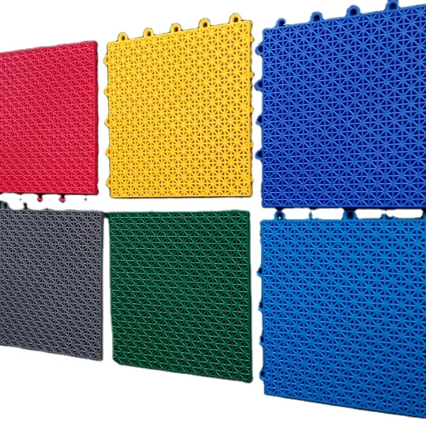 Azulejos de suelo deportivo Super PP/material de suelo interior para cancha de baloncesto