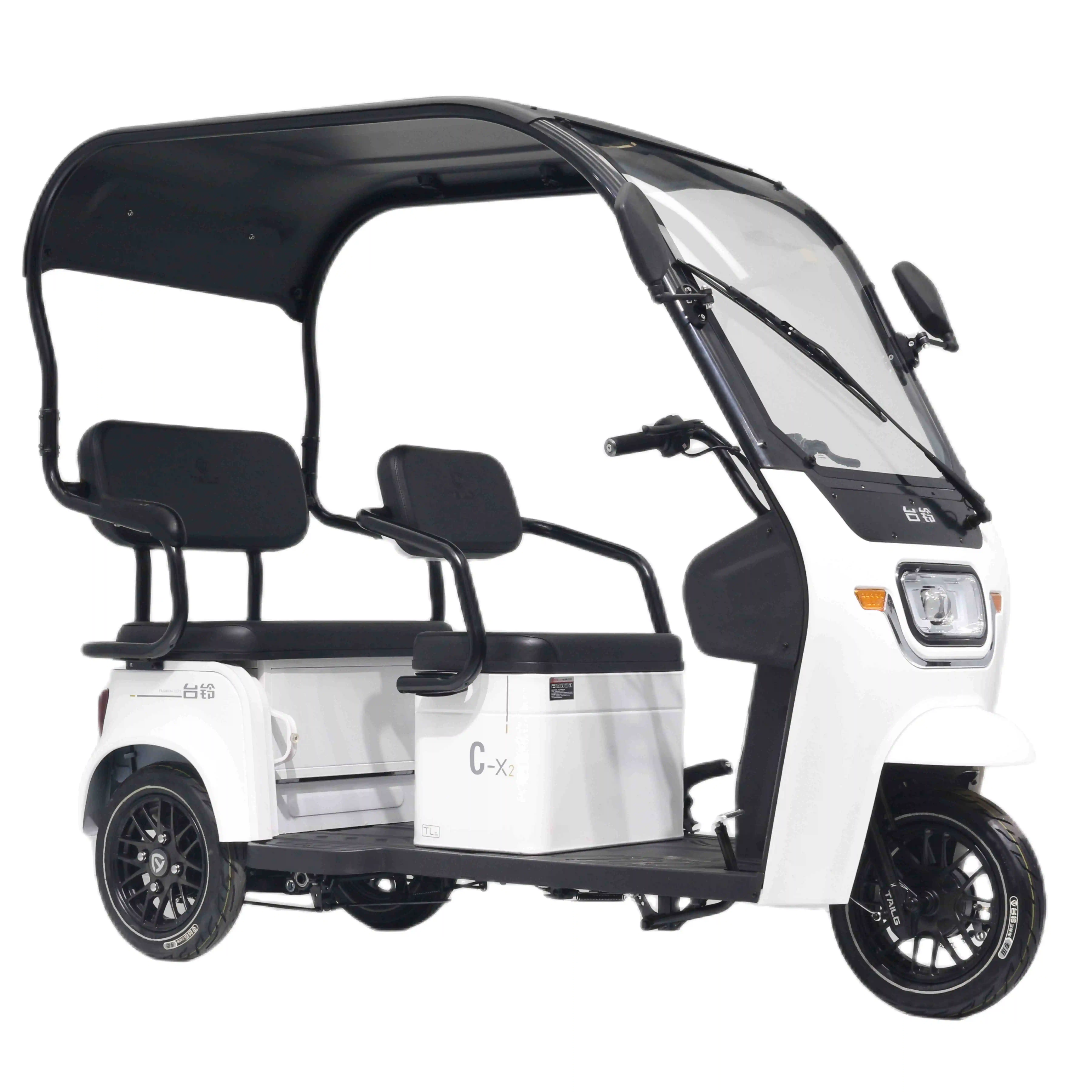 Tailg çin fabrika yolcu yetişkin üç tekerlekli hafif hareketlilik Scooter elektrikli üç tekerlekli bisiklet ile güneşlik