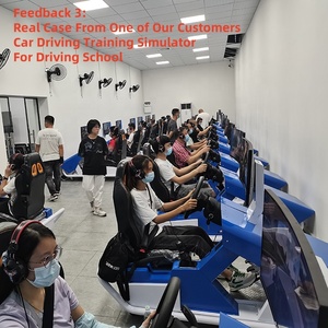 Máquina de simulador de conducción profesional para escuela de conducción con embrague de pedales de volante de cabina Sim para juegos de carreras de PC PS5 - Product Image 4