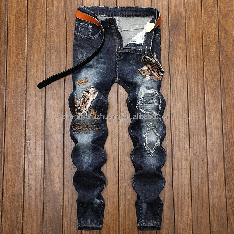 Wholesale hot items 2022 slim fit pants male stretch mens jeans skinny men's jeans new style man jeans