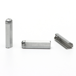 Aglet de metal con punta de cordón de bala abierta plateada personalizado para Sudadera con capucha, cintura de cuerda, cordones elásticos - Product Image 2